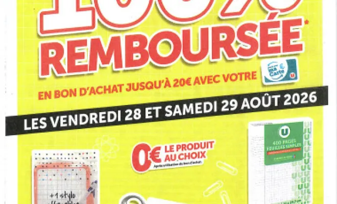 Offre promotionnelle sur la papeterie à Orchamps-Vennes, Orchamps-Vennes, U Express